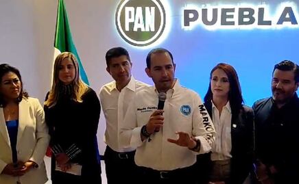 Marko Cortés destapa a Eduardo Rivera como candidato del PAN a la gubernatura de Puebla