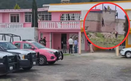 VIDEO Internos saltan de una azotea y se fugan de anexo en Tlaxcala