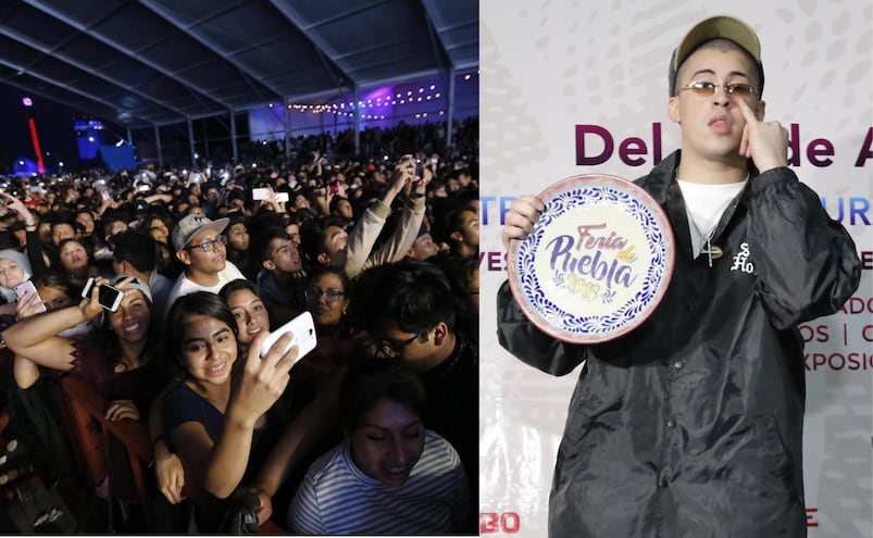 Así fue la visita de Bad Bunny a Puebla 