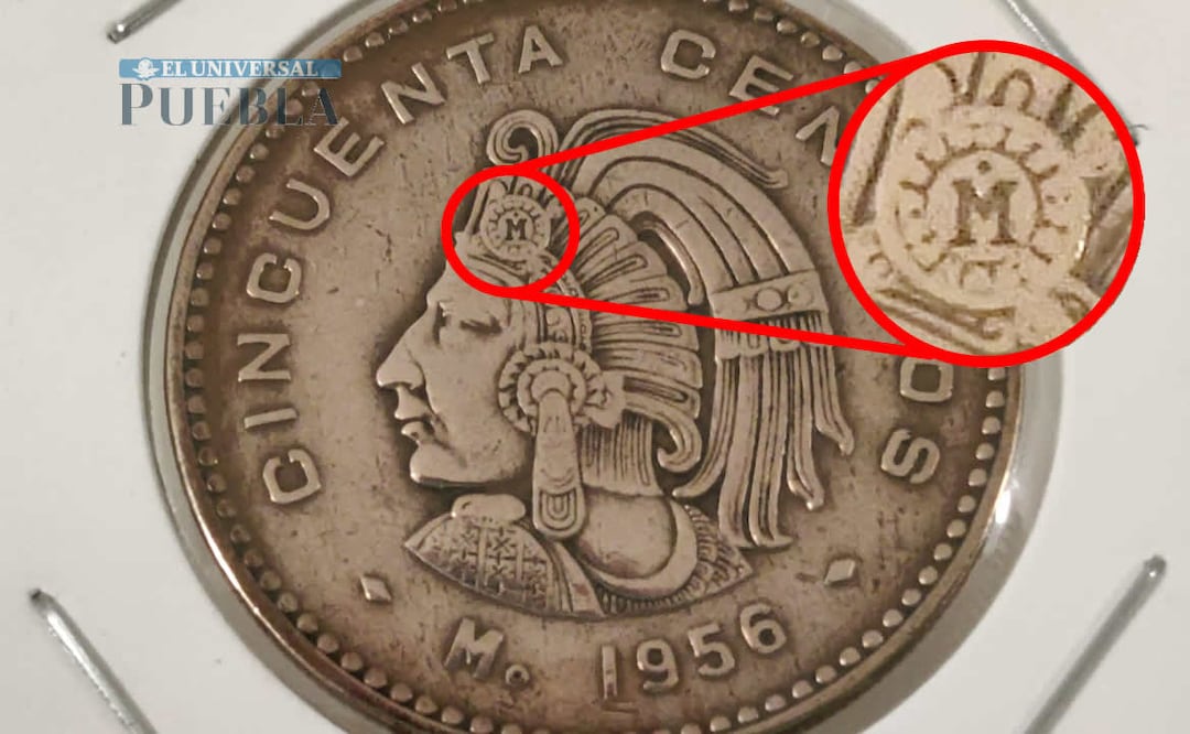 Moneda de 50 centavos de Cuauhtémoc. Foto: Demian Magallán