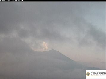 ¿Cómo amaneció el Popocatépetl? 5 de mayo 2021