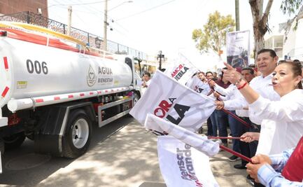 Con pipas del bienestar gobierno de Puebla garantiza derecho al agua en colonias