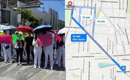 Estudiantes de Medicina de la BUAP marchan a CU; sigue el paro