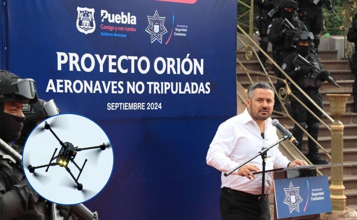 Nueve drones vigilarán la ciudad de Puebla a través del Proyecto Orión