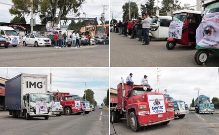 Transportistas sitian Puebla, bloquean carreteras pese al acuerdo con Gobernación
