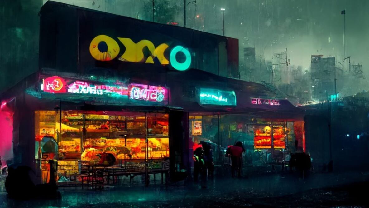 Así luciría parte de la Ciudad de México en 2049. Foto: X @lapetitemachine