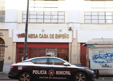 Sujetos armados roban en casa de empeño del Centro Histórico de Puebla