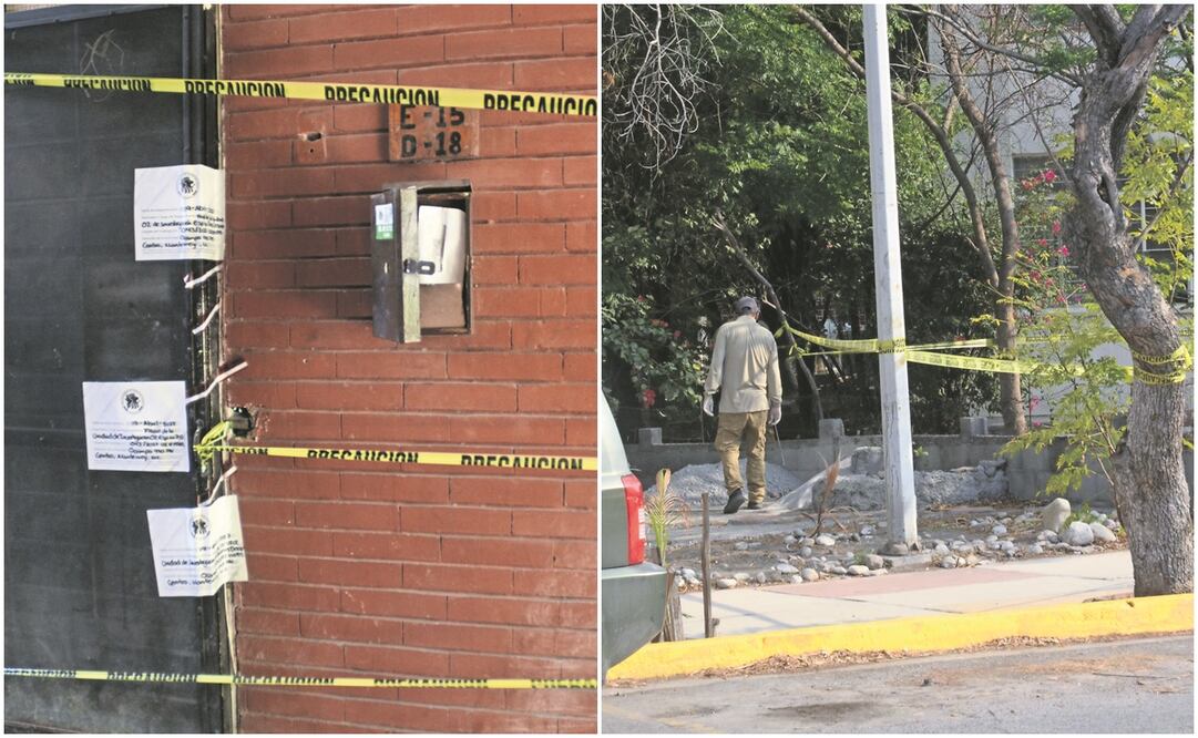 La credencial del servicio médico de Debanhi Escobar fue encontrada bajo una jardinera de la Unidad Habitacional Condominios Constitución, en Monterrey, cerca de donde la fiscalía había realizado un cateo a un departamento el pasado 19 de abril, dos días