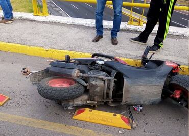Muere motociclista tras derrapar en puente de San Salvador El Verde