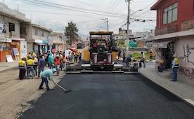 Avanza pavimentación de la avenida 16 de septiembre que realiza el gobierno estatal
