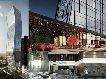 Así es la Torre Platea, el rascacielos con forma de zigzag que abrirá en octubre en Puebla