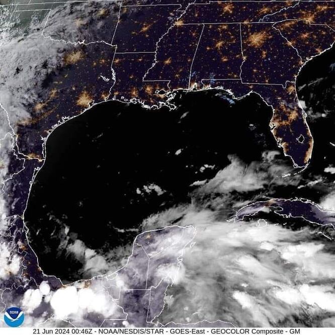 Después del paso de Alberto, se observa otro potencial ciclón en el Caribe | Foto: NOOA