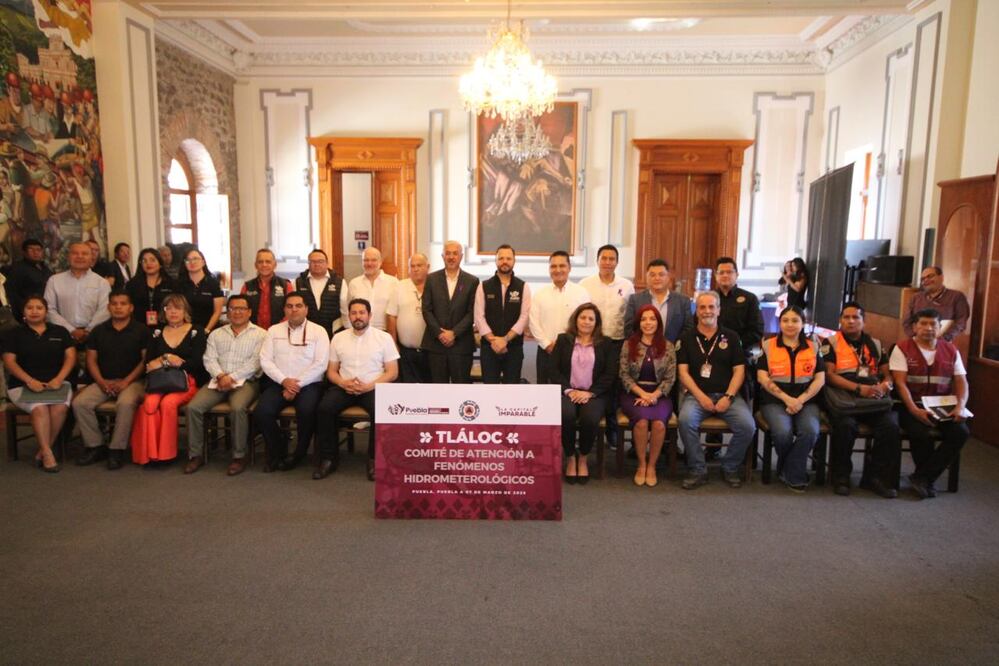 Foto: Ayuntamiento de Puebla I Ante la próxima temporada de lluvias instalan comité de atención de riesgos
