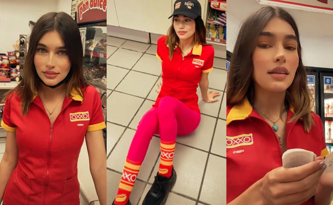La llaman la 'modelo del Oxxo'. Ella es Alex Silva, la nueva sensación de TikTok
