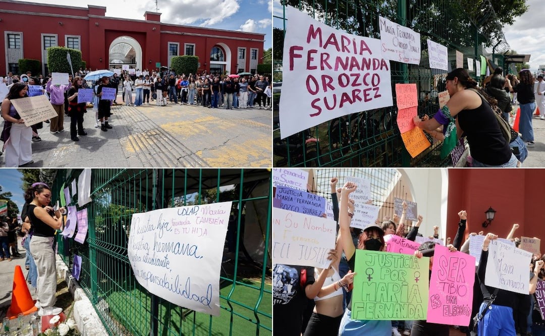 Estudiantes de la UDLAP protestaron por el feminicidio de María Fernanda | Foto: EsImagen.
