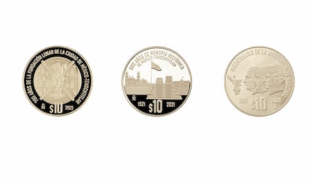 Cómo conseguir las monedas conmemorativas de 10 pesos plata del 2021