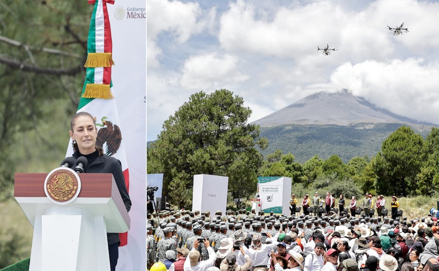 Claudia Sheinbaum inicia en Puebla la Jornada Nacional de Reforestación