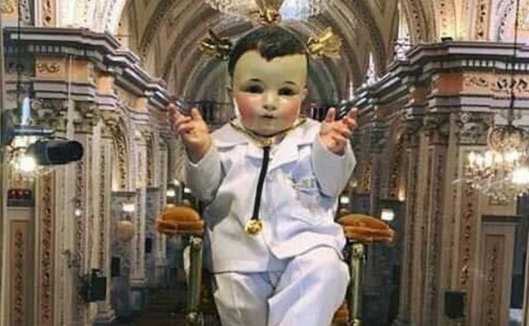 El Niño Doctor de Tepeaca será una de las imágenes que participará en la Procesión de Viernes Santo en Puebla | Foto: Especial