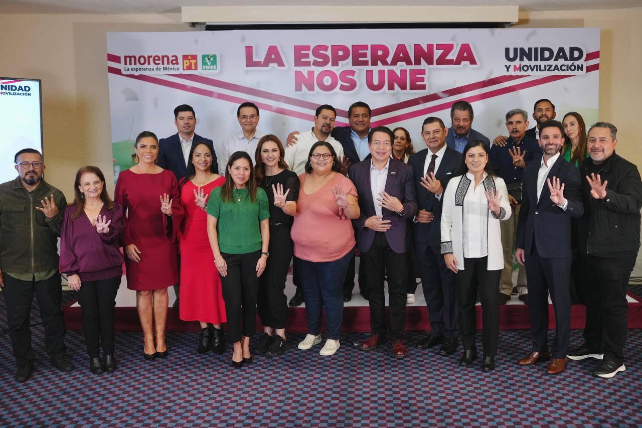 Por la noche se sabrá quién será el virtual candidato de Morena a la gubernatura de Puebla, si Alejandro Armenta o Claudia Rivera | Fotos Morena