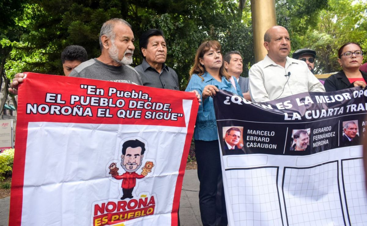 Abren sondeo callejero simpatizantes de Gerardo Fernández Noroña en Puebla