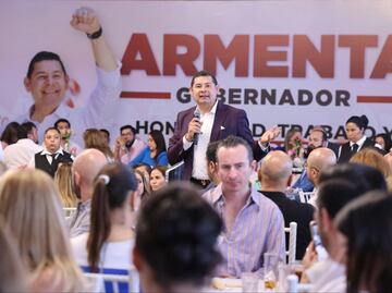 Seguridad es el pilar para incentivar la inversión en Puebla, coincide Armenta con empresarios