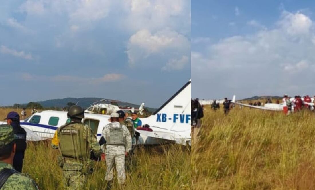 Una avioneta realizó un aterrizaje de emergencia en Bosques de Chapultepec / Foto: Redes Sociales