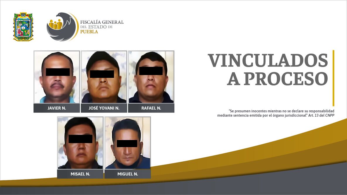 Vinculan a proceso a 5 falsos policías en Jolalpan