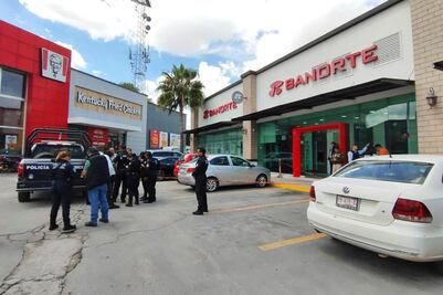 Balacera en Plaza La Ruta por intento de asalto a cuentahabiente de Banorte