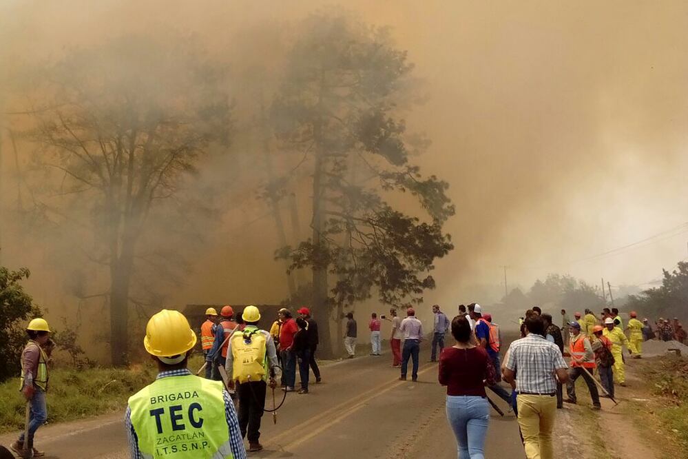 Reportan incremento del 45 por ciento en los incendios forestales en Puebla