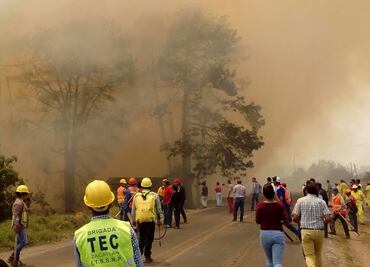 Reportan incremento del 45 por ciento en los incendios forestales en Puebla