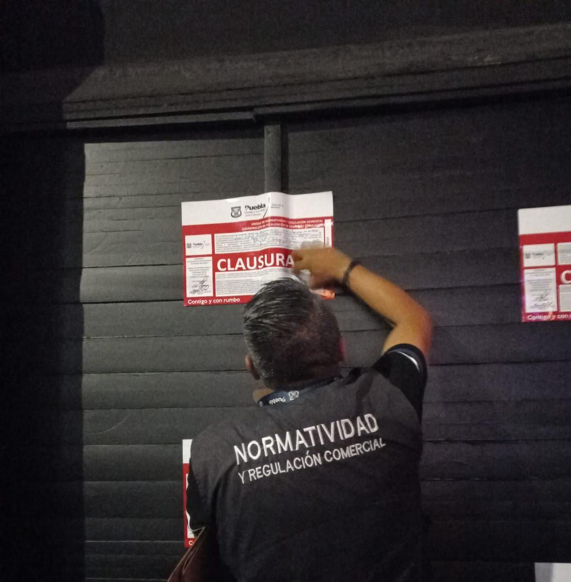 Este fin de semana fueron clausurados más negocios por incumplir con la norma | Ayuntamiento de Puebla