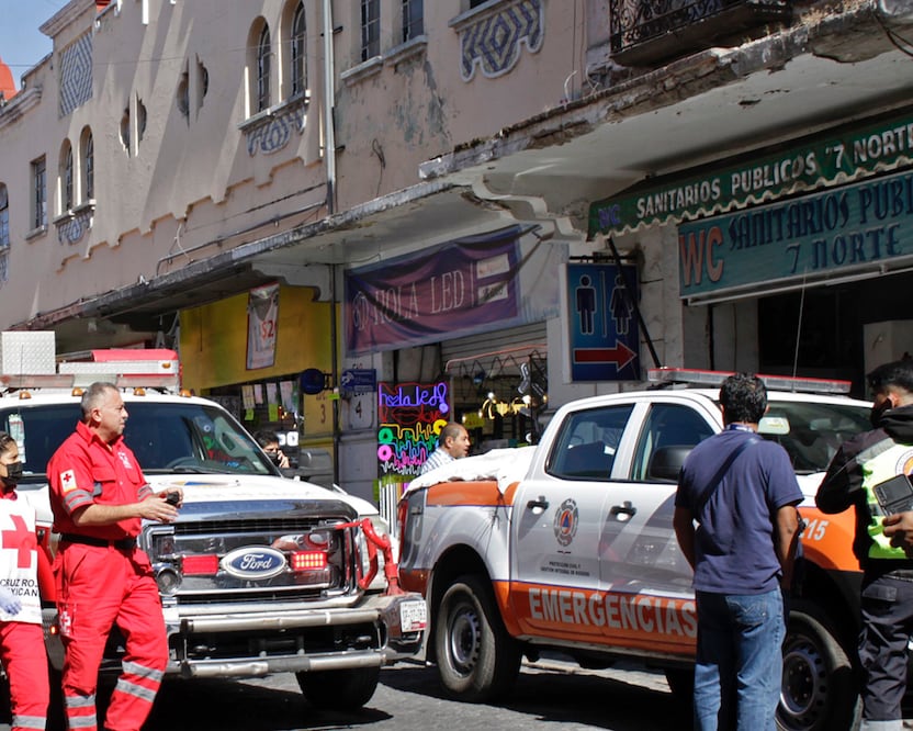 Este martes 24 de enero se derrumbó el techo de una casona ubicada en la calle 7 Norte | Foto: Redes Sociales