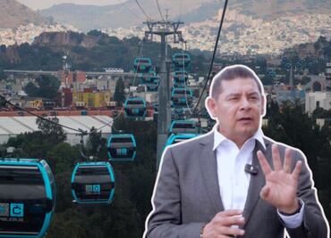 Gobernador Armenta anuncia que cablebús en Puebla tendrá 4 líneas