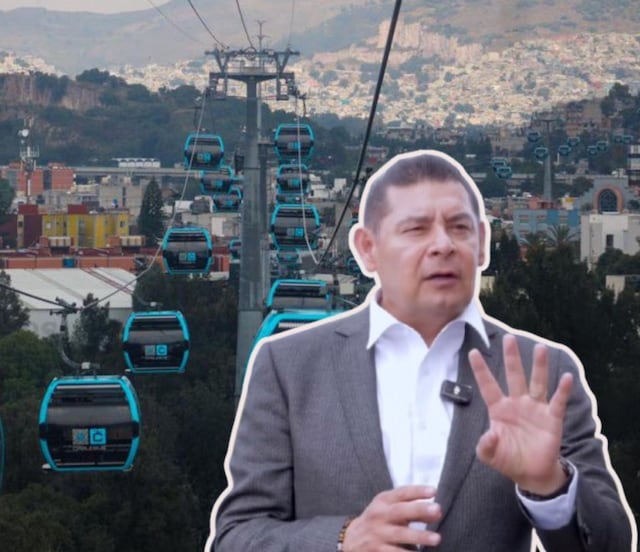 Gobernador Armenta anuncia que cablebús en Puebla tendrá 4 líneas