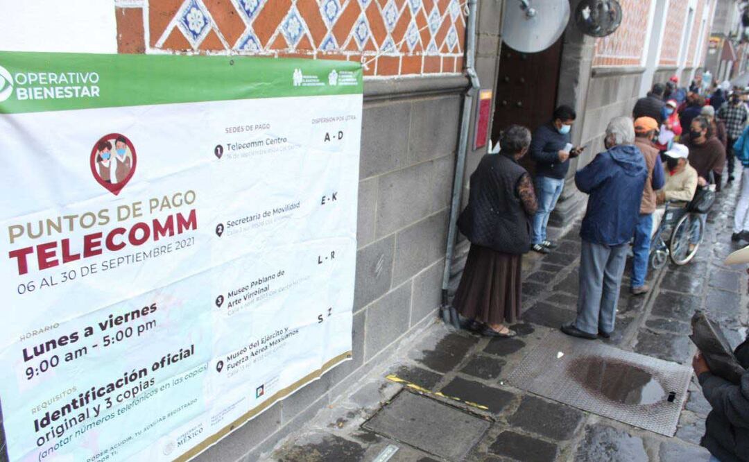 Del 2 al 28 de marzo se realizará el Segundo Operativo de Pagos Bienestar en Puebla | foto: Agencia Es Imagen para El Universal Puebla