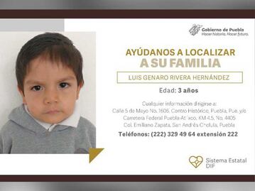 Busca SEDIF a familia de Luis Genaro, de 3 años de edad
