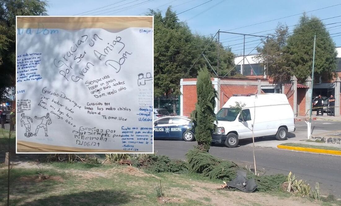 Así despiden a adolescente asesinado afuera del Colegio Camino Real / Foto: Captura Diario Cambio / EsImagen