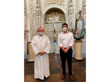 Mantienen Eduardo Rivera y arzobispo primera reunión