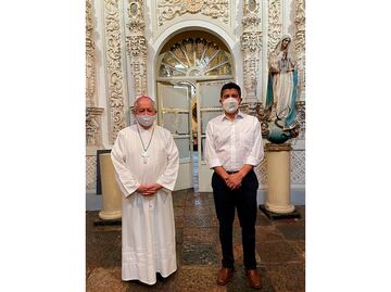 Mantienen Eduardo Rivera y arzobispo primera reunión