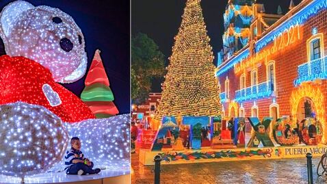 Las 4 villas iluminadas navideñas que puedes visitar en Puebla