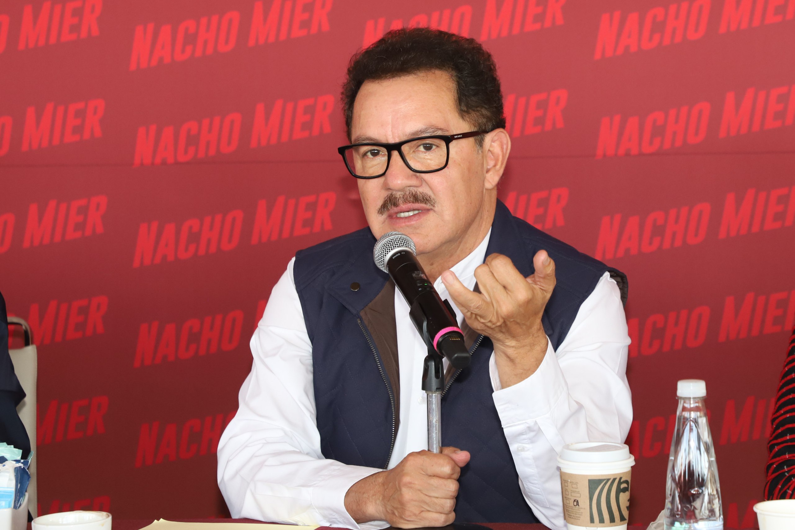 Nacho Mier Velazco dio conferencia de prensa este domingo 3 de septiembre | Agencia Es Imagen para El Universal Puebla
