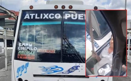 VIDEO Por pelear el pasaje, microbusero amenaza a otro con machete