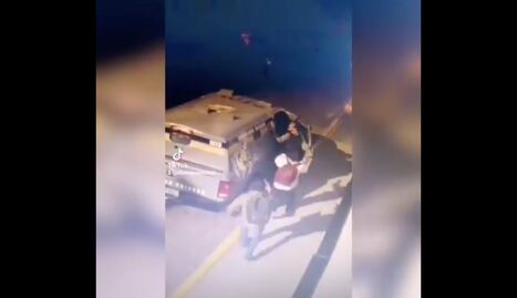 Difunden en Tik Tok video de asalto a camioneta de valores en la ciudad de Puebla