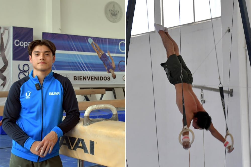 El gimnasta Carlo Joseph Ledo Bendito fue convocado a la selección nacional mexicana de gimnasia artística | Foto: Buap