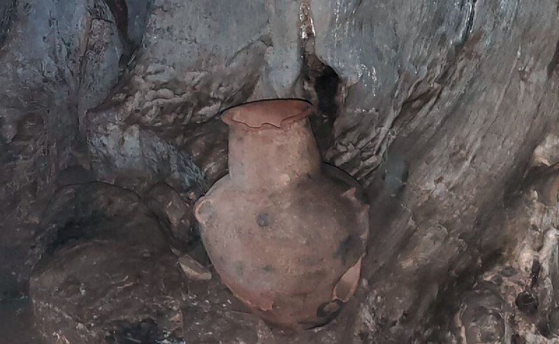 Este es el jarrón que concede el milagro de la abundancia en Cuetzalan | Foto: Facebook Tours Explora Cuetzalan