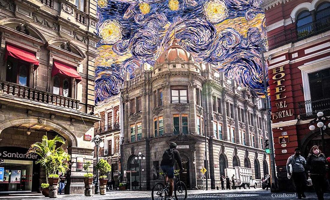 Varios artistas visuales han representado la obra de Van Gogh en imágenes de la vida actual como Cizza Israel Bernal | Foto: Instagram Cizza Israel Bernal