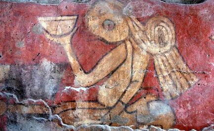 Así son los murales prehispánicos de la zona arqueológica de Cholula