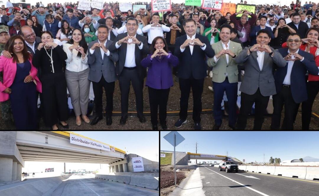 Los gobernadores de Puebla y Tlaxcala entregaron la nueva obra | Foto:  Gobierno del Estado