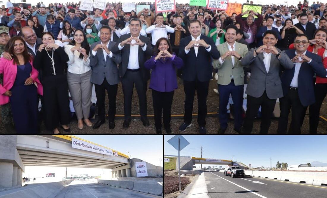 Los gobernadores de Puebla y Tlaxcala entregaron la nueva obra | Foto: Gobierno del Estado
