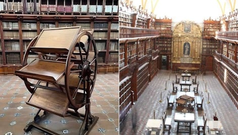 Este curioso lector de libros tiene más de 400 años y se conserva en Puebla